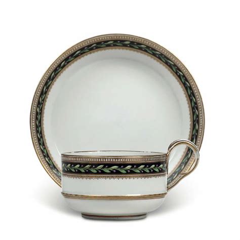 Tazza Con Piattino Meissen Periodo Marcolini 1774 1814 Verso Il