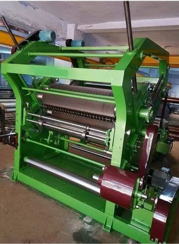 Double Profile High Speed Single Face Paper Corrugation Machine For