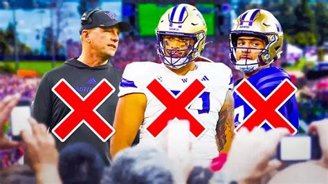 Washington Football Loses Qb Key Ol To Transfer Portal After Kalen