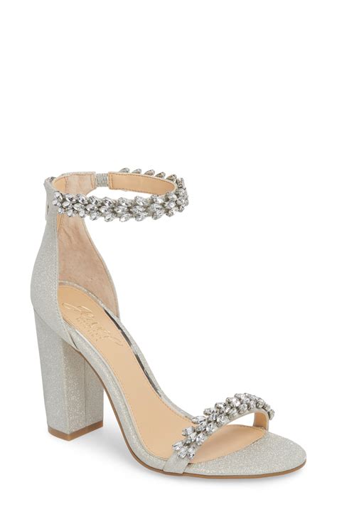 Badgley Mischka Jewel By Badgley Mischka Mayra Embellished Ankle Strap ...