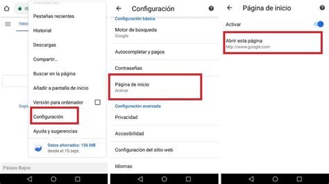 Cómo cambiar la página de inicio de Google Chrome en Android Blogs