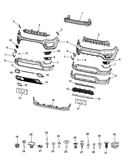 2019 Jeep Compass Fascia Front Mopar Parts Giant