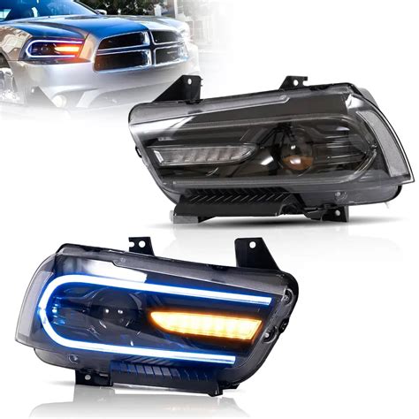 11 14 Dodge Charger Vland RGB Dual Beam Projector Headlights