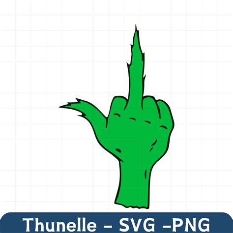 Grinch middle finger SVG, Grinch funny svg, Grinch giving th - Inspire ...