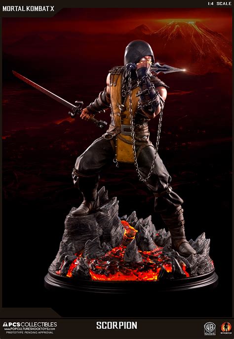 PCS Toys Mortal Kombat X Scorpion Statue Full Details - The Toyark - News