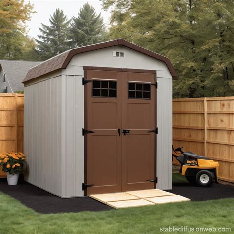Square 6x8 Storage Shed With Lean To Roof Stable Diffusion Online
