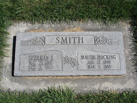 Sherman Sheldon Smith 1902 1972 Find A Grave äreminne