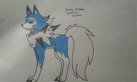 Custom Shiny Midday Lycanroc by GlitchyWolgon on DeviantArt