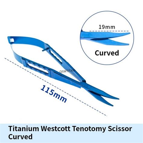 Westcott Tenotomy Scissor Titanium Micro Scissors Ophthalmic Scissors