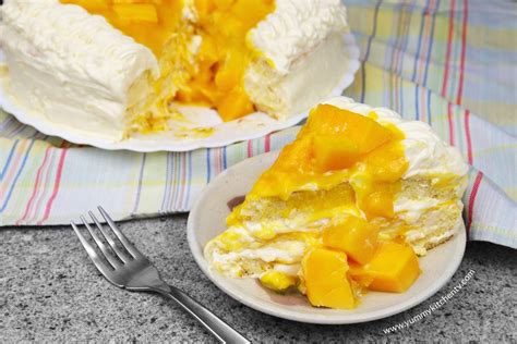 No Oven Mango Supreme Cake Ala Red Ribbon Yummy Kitchen