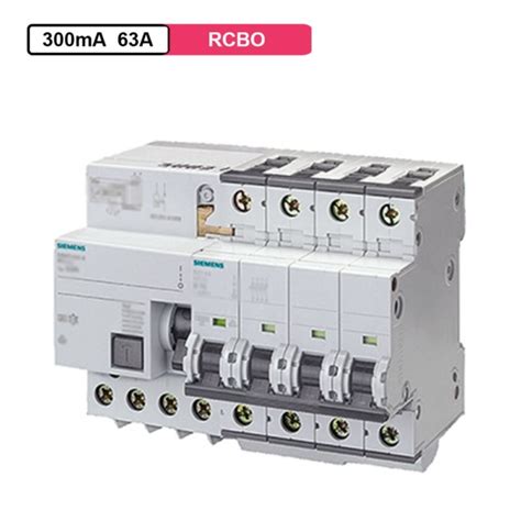 Siemens RCBO 4Pole 10kA 300mA 63A 240 415Vac 50Hz AC Mykit Buy