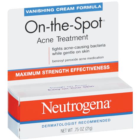 Neutrogena On The Spot Acne Treatment With Benzoyl Peroxide Acne
