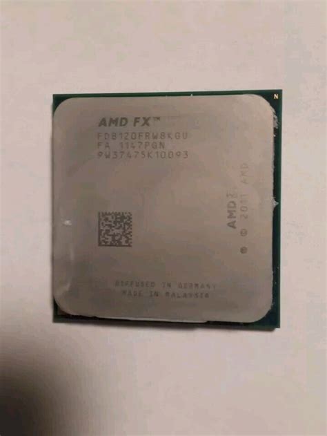 AMD FX-8120 (8C/8T) 3.1 GHz Socket AM3+ (FD8120FRW8KGU) Desktop CPU ...