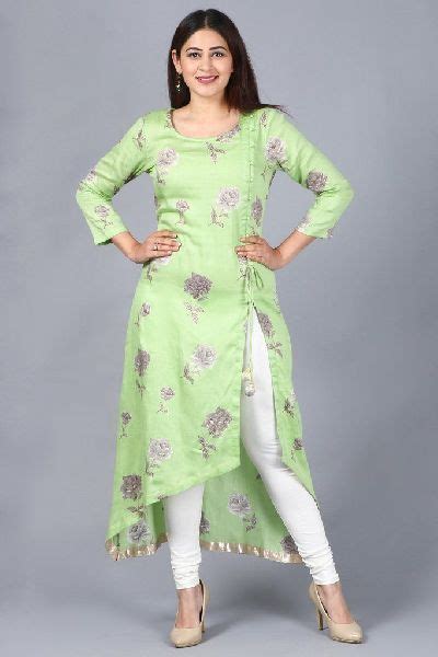 Cotton Kurtis Size L M Xl Xxl Xxxl Technics Embroidery Work