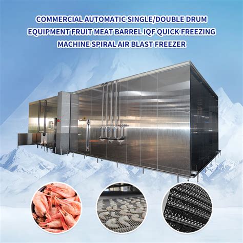 Economical Spiral Freezer Industrial Seafood Shrimp Fish Iqf Spiral