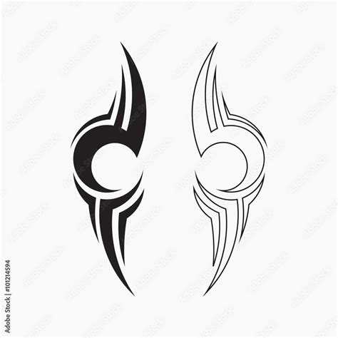 Tribal tattoo, vector illustration Stock Vector | Adobe Stock