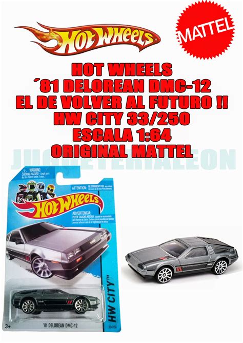 Jugueter A Le N Hot Wheels Delorean Dmc Jugueterialeon
