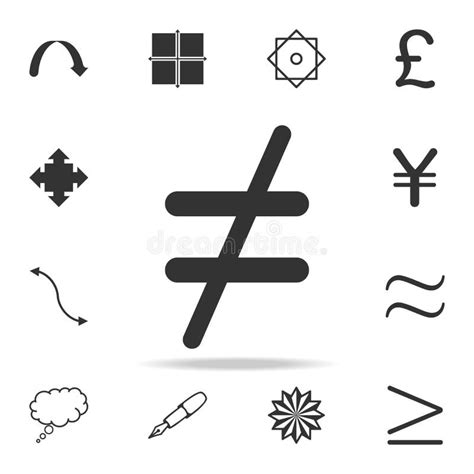 Not Equal Icon Detailed Set Of Web Icons And Signs Premium Graphic