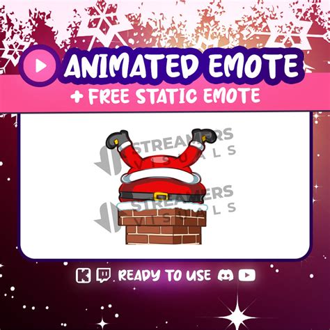 Santa Claus Butt Animated Emote For Livestreams Streamersvisuals