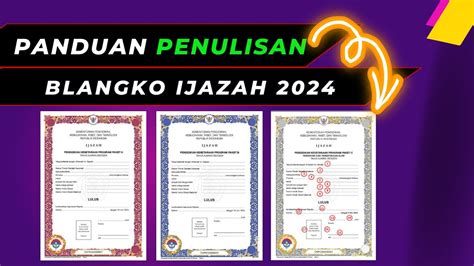 Petunjuk Teknis Penulisan Blangko Ijazah Tahun Youtube