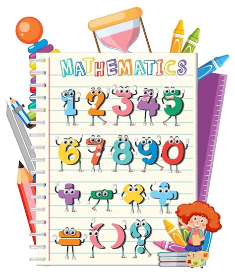 Premium Vector Colorful Mathematics Class Illustration