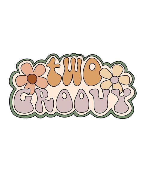 Two Groovy Png Groovy Birthday Birthday Png Retro Birthday Party