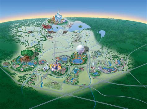 Map of Walt Disney World Resort - wdwinfo.com | Disney world map ...