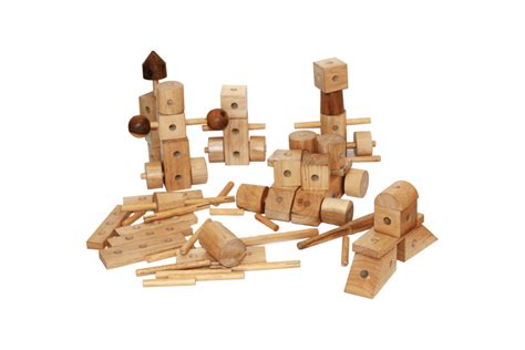Buy Pse Wood Construction Set Natural 95
