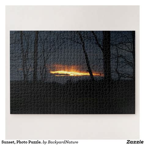 Sunset, Photo Puzzle. Jigsaw Puzzle Photo Personalized, Customized ...