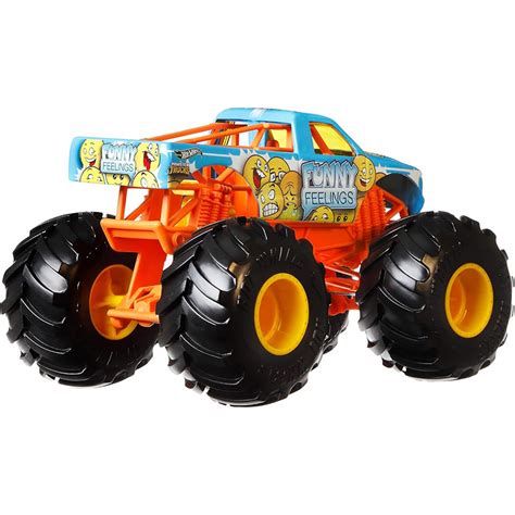Hot Wheels Monster Trucks Oversized Metal Funny Feelings FYJ JDR Mattel DoRéMi
