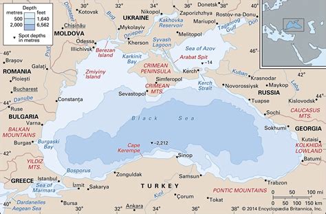 Black Sea Region Map - Area Code Map