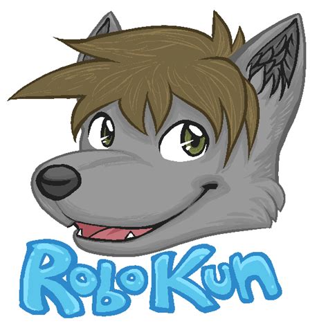 Robokun Digital Headshot Badge Weasyl