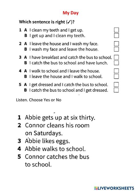 My day 2223203 | Olga Panchuk | Live Worksheets