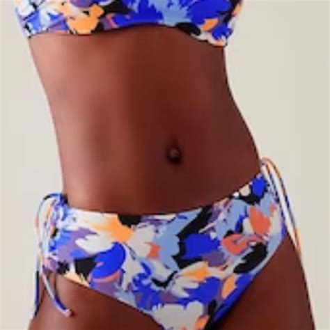 Athleta Swim Athleta Cinch Full Bikini Bottom Windsome Abstract