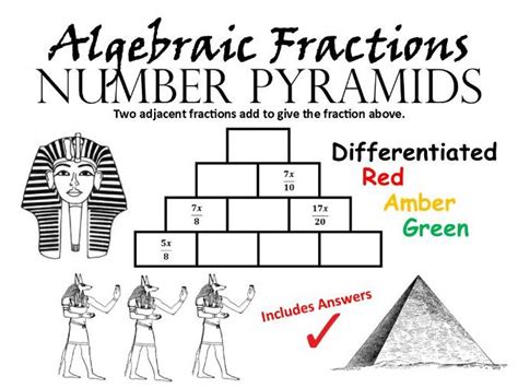 Algebraic Fractions Number Pyramids | Teaching Resources