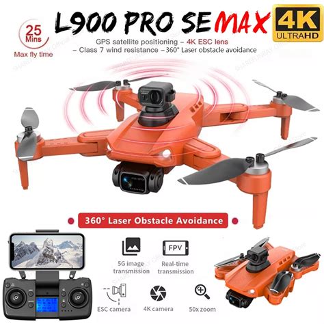 L900 Pro Se Max Gps Drone 4k Professional Dual Hd Camera 5g Fpv 360