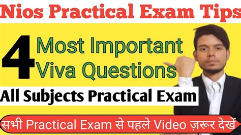 Nios Practical Most Important Viva Question Practical Exam Tips