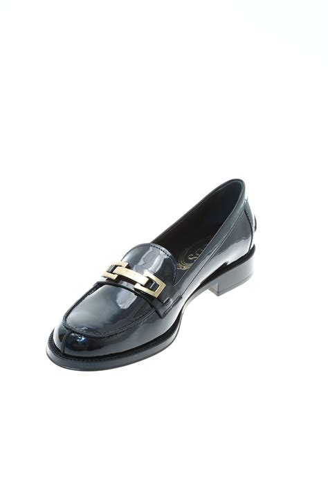 Mocassino Nero Vernice Vernice Tod S Mocassini