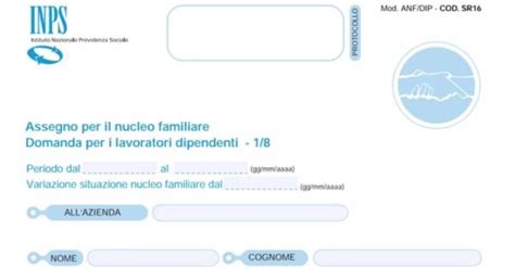 Esempio Di Compilazione Modulo Per Assegni Familiari