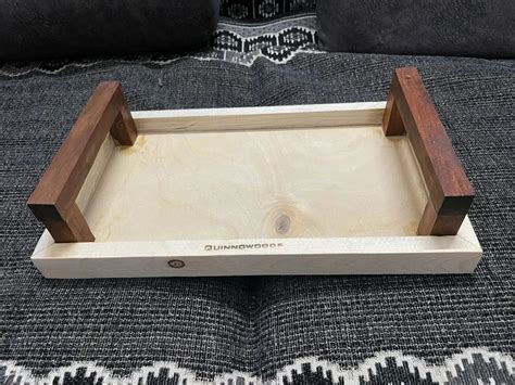 Pine Wood Wooden Serving Tray With Handle X X Inch Inch At