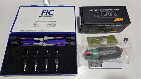 Fuel Injector Clinic FIC1000 1000cc Fuel Injectors AEM 340lph Fuel