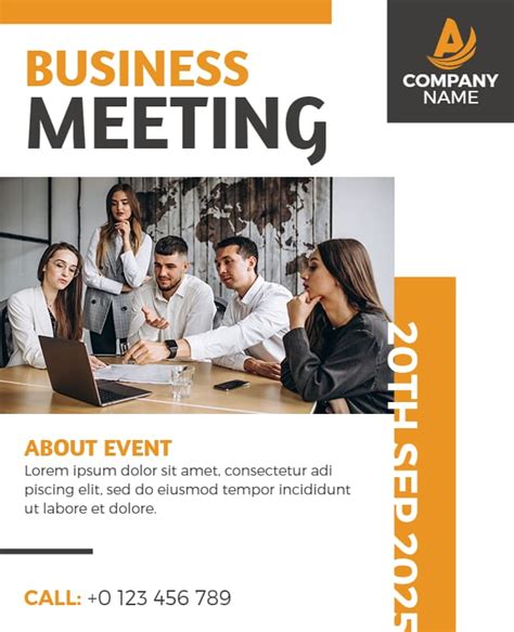 Meeting Flyer Ideas And Examples Photoadking