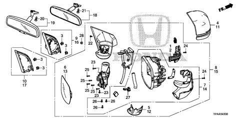 Honda Cr V Housing Set L Body Mirror Tlc A Honda Parts