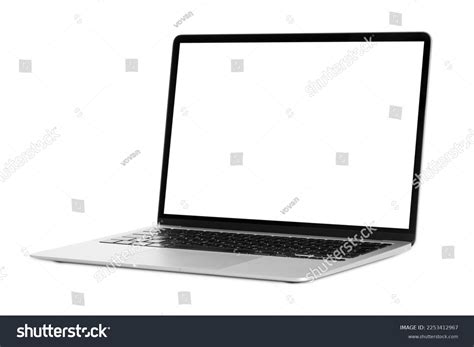 Modern Laptop Computer On Png Background Stock Photo 2253412967