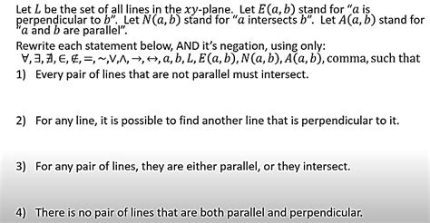 Solved Let L Be The Set Of All Lines In The Xy Plane Let Chegg