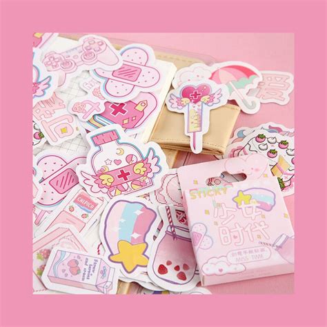 46 sztuk/pudło śliczne jednorożca naklejki Kawaii biurowe naklejki ...