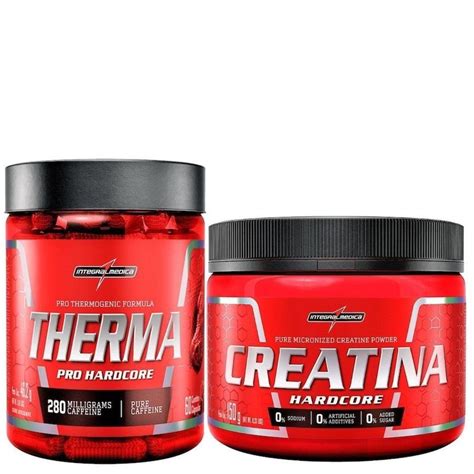 Kit Creatina Hardcore 150G Integralmédica Therma Pro 60 Càpsula