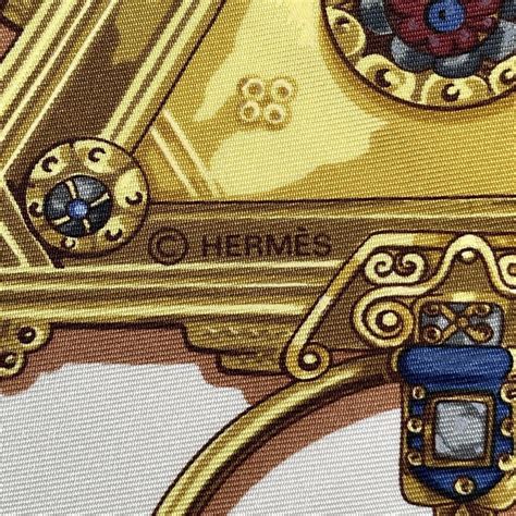 Rare Vintage Hermes Silk Scarf Parures Des Sables C Gem