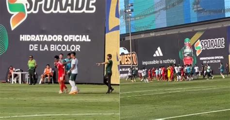 Descontrol El partido amistoso entre Perú y Bolivia sub 23 fue