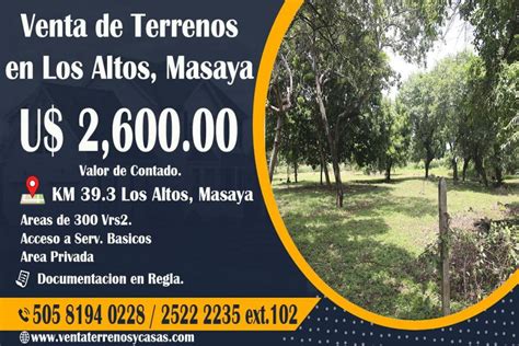 43 Terrenos En Venta En Managua Nicaragua BienesOnLine